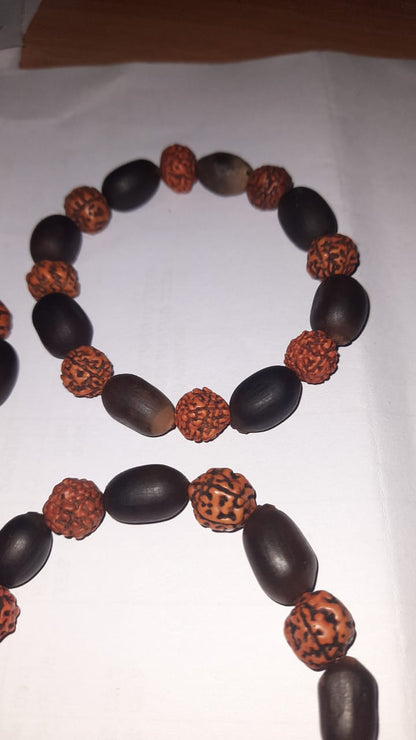 Divine Prosperity Bracelet – Kamalgatta & Rudraksha for Wealth & Abundance